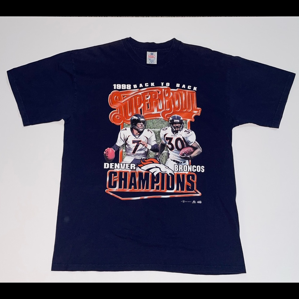 Denver Broncos 1998 “Back to Back” SuperBowl T Shirt